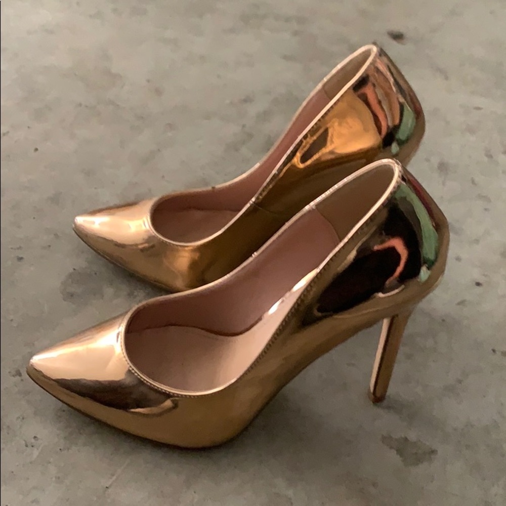 Rose gold heels
